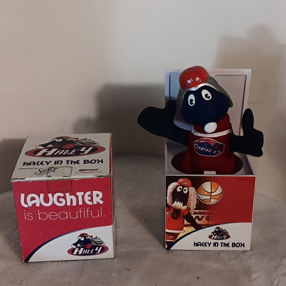 Vtg Houston Comets WNBA Haley in the Box Promotional Item